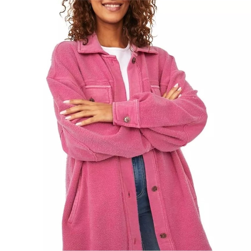 Free People Fleece Ruby Shirt Jacket